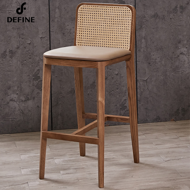 Home Bar Stools - Silla de Bar de Ratán Estadounidense