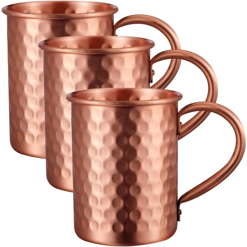 Mule Copper Mug - Taza Moscow Mule 100% Cobre, 1/2/3/4
