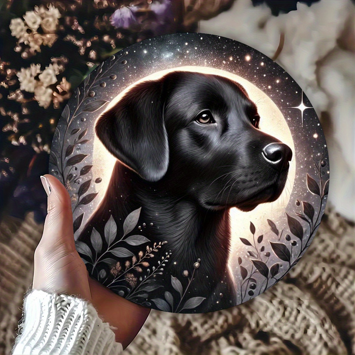 Home Bar And Kitchen - Encantador labrador negro y gatito, arte