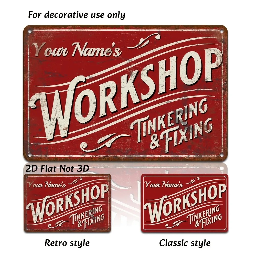 Home Bar Signs - Letrero Metálico Personalizado, Decoración Vintage para