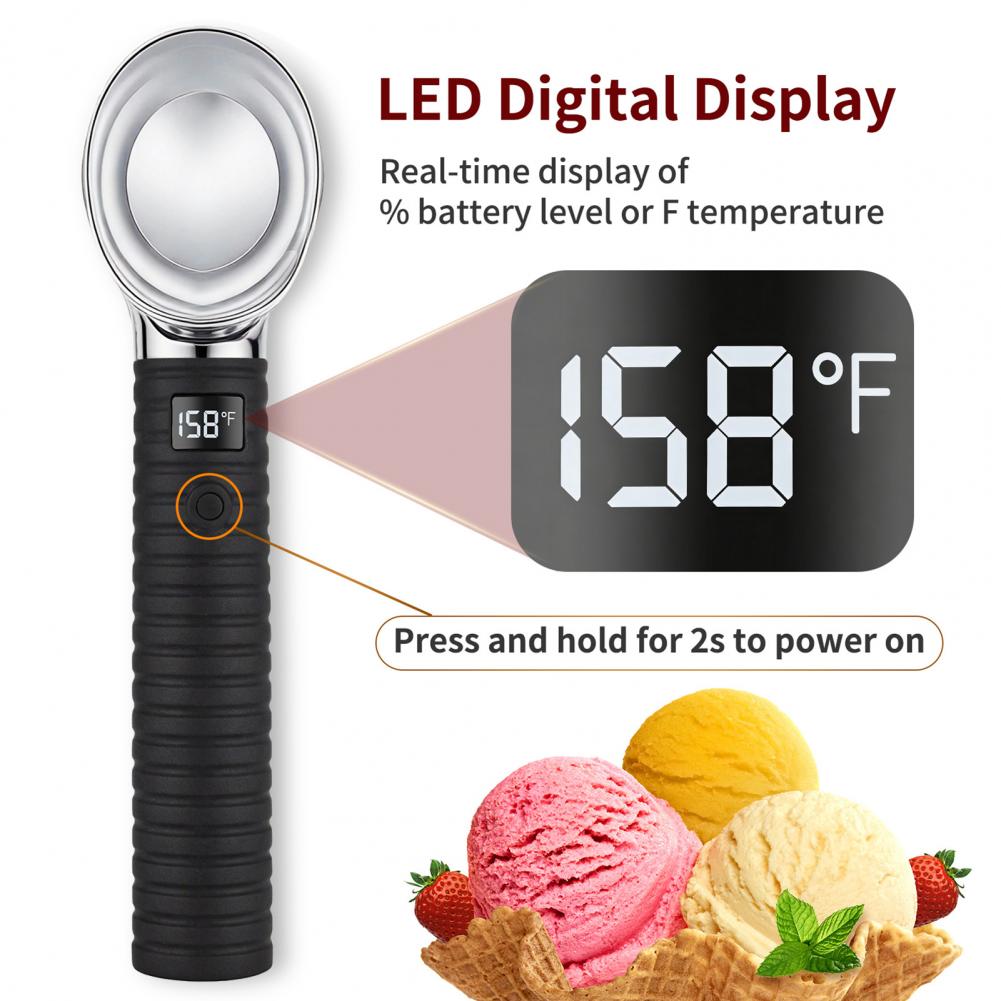 Ice Pick Pick - Cuchara Eléctrica para Helado con Pantalla