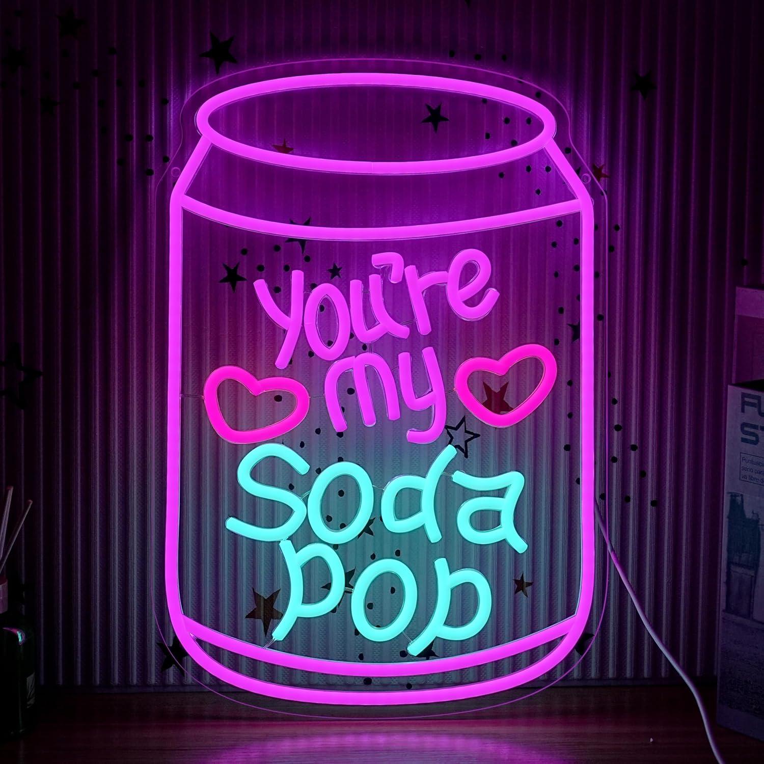 Home Bar Signs - Letrero de neón romántico con luz