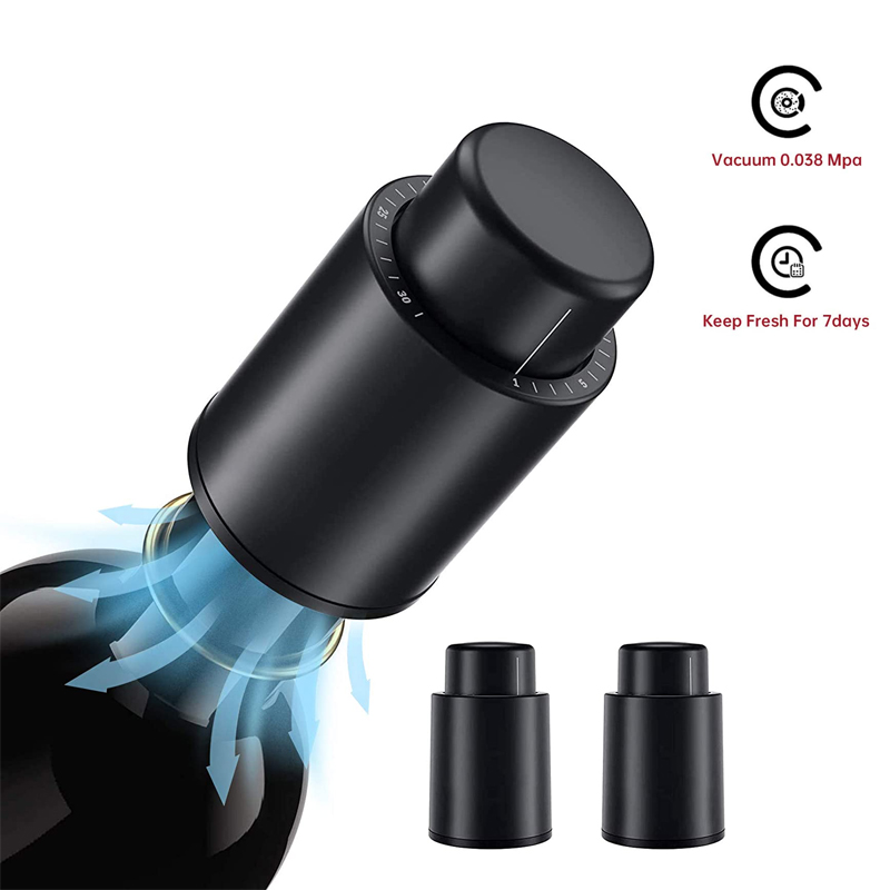 Wine Preservation Pump - LMETJMA Tapones para botellas de vino