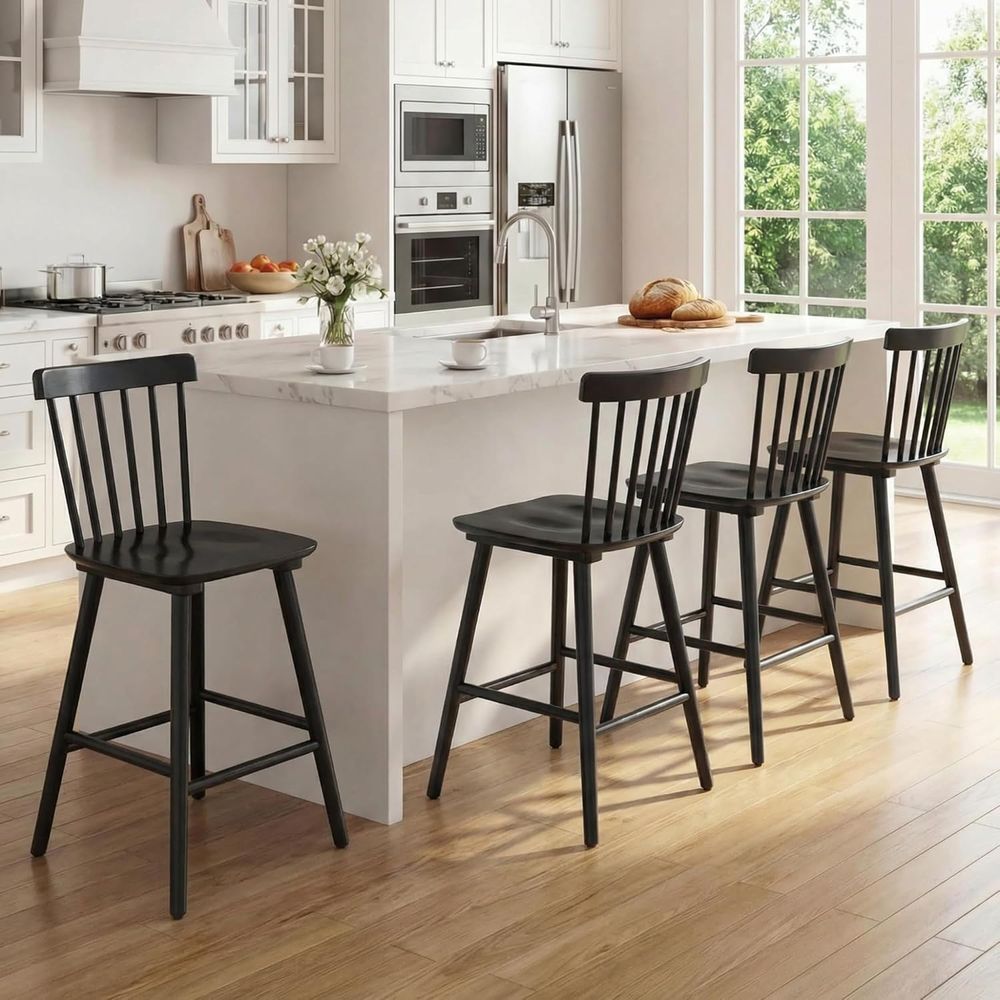 Home Bar Stools - Juego de 4 taburetes de bar