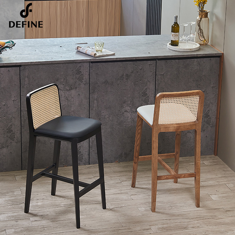 Silla de Bar de Ratán Estadoun - Home Bar Stools reseña y precio