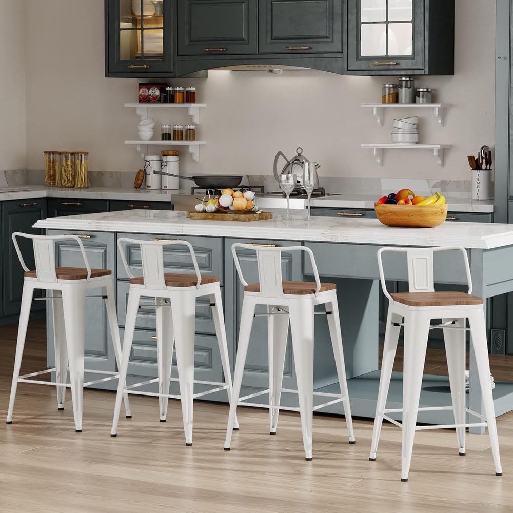 Juego de 4 taburetes de bar in - Home Bar Stools reseña y precio