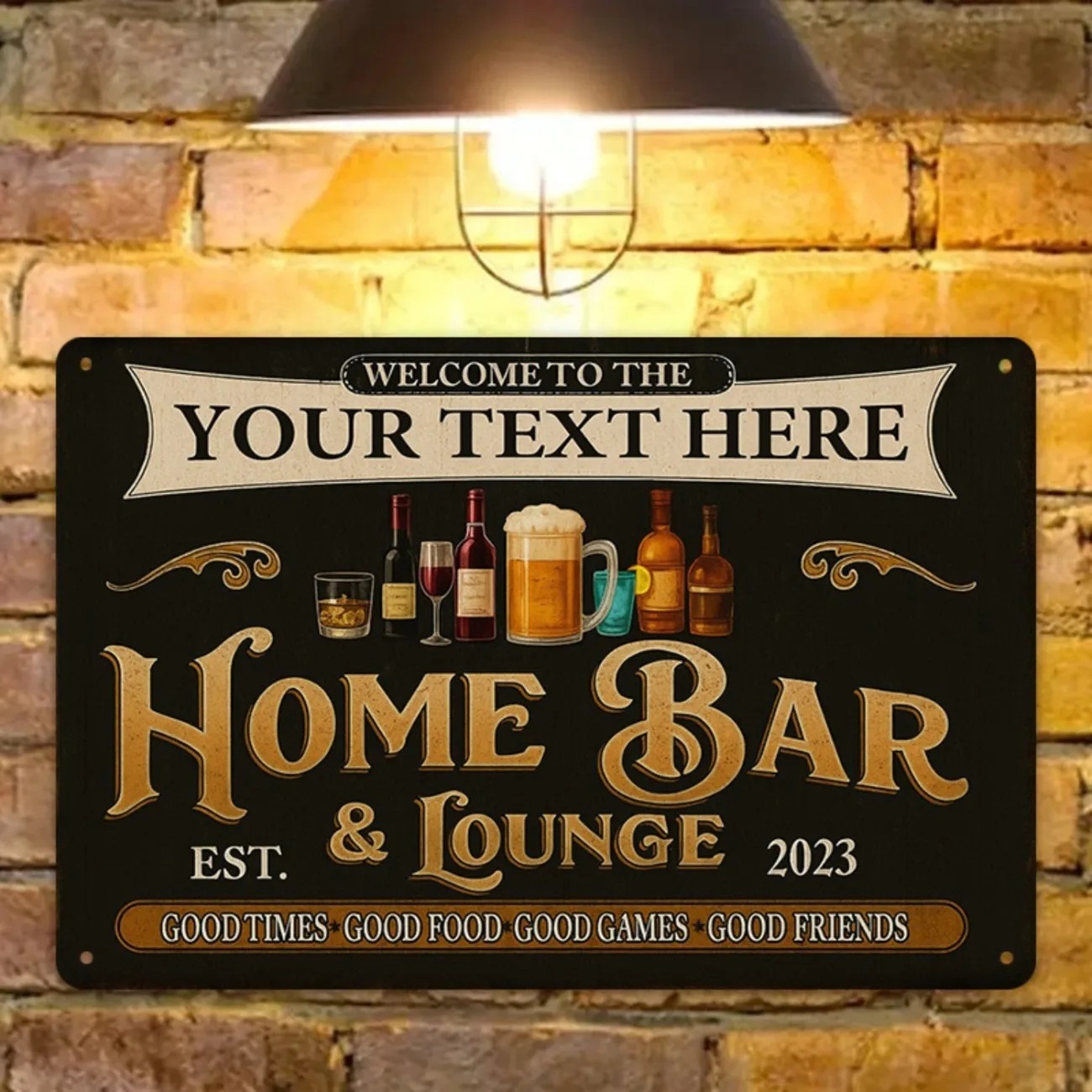 Letrero Metálico Personalizado - Home Bar Signs reseña y precio