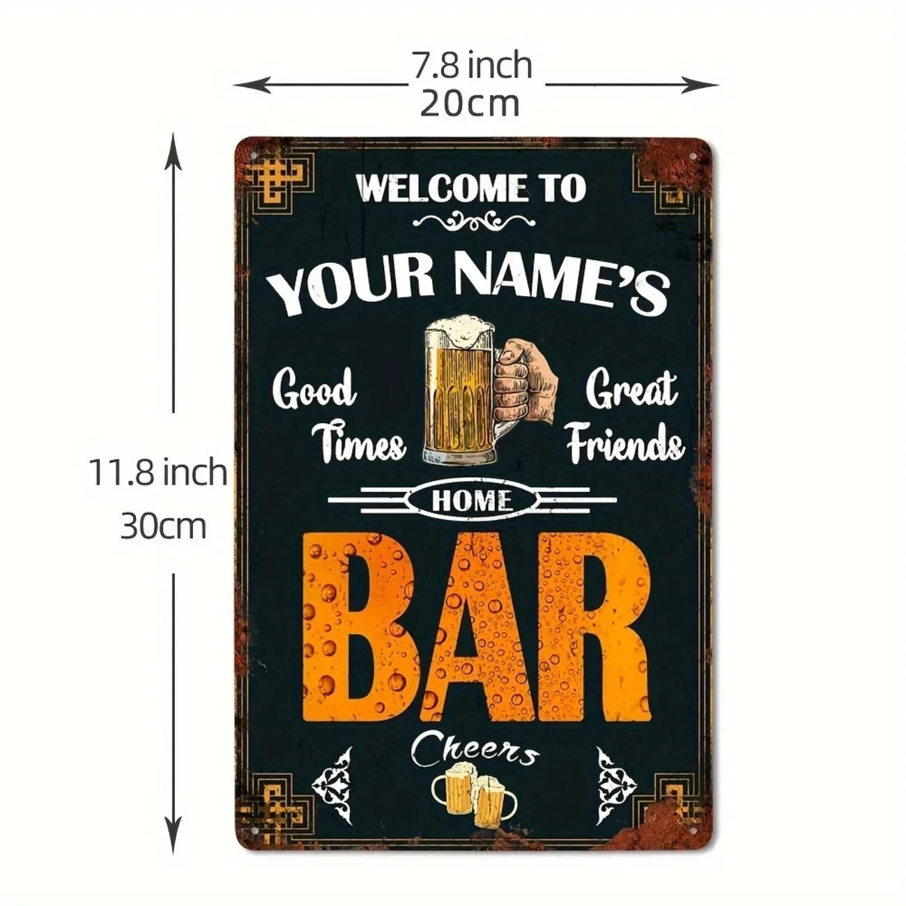 1 pieza Letrero de metal vinta - Home Bar Signs reseña y precio