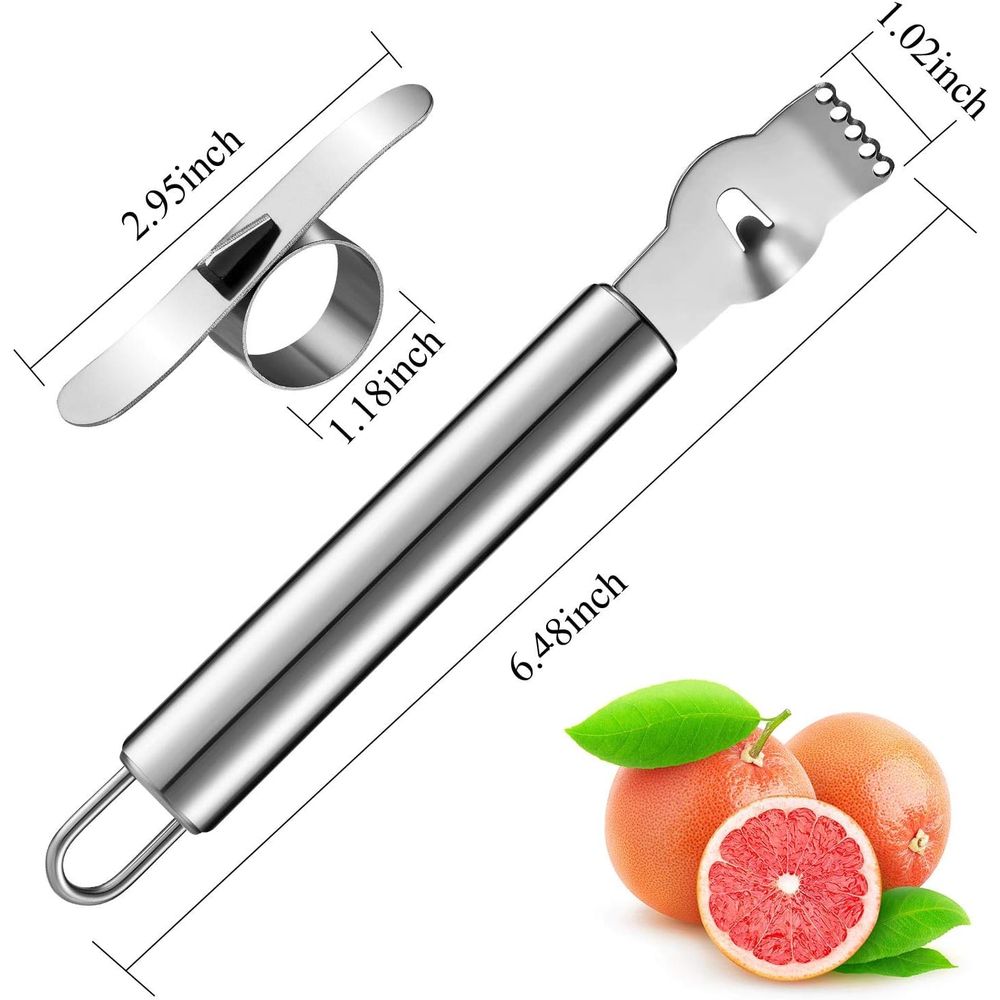 Juego de 4 Piezas de Pelador y - Peeler Channel Knife reseña y precio