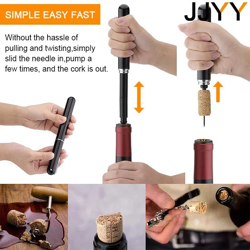Sacacorchos Neumático de Acero - Wine Preservation Pump reseña y precio