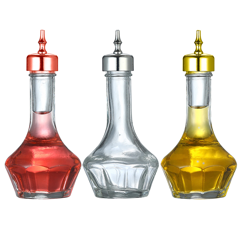 Frasco de punta de vidrio tran - Bitters Bottle Set reseña y precio