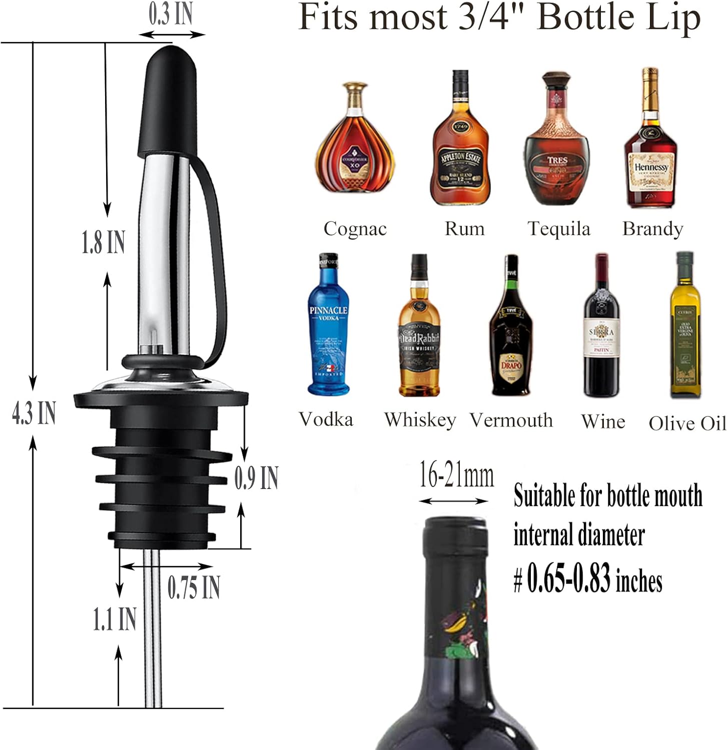 Paquete de 12 Vertedores de Li - Speed Pourer Cap reseña y precio
