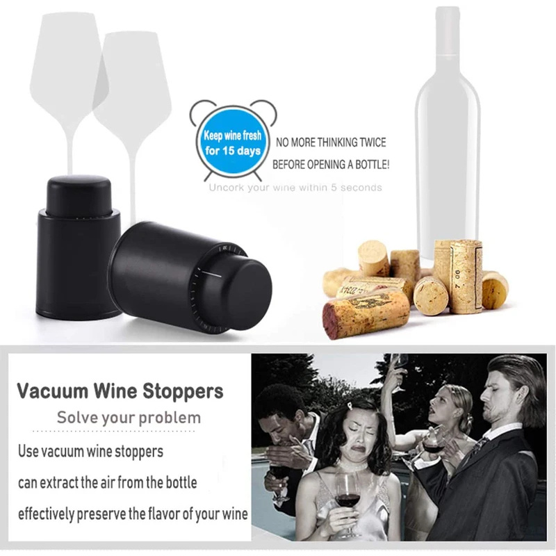 Tapón de vacío para botellas d - Wine Preservation Pump reseña y precio