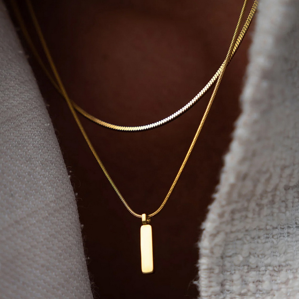 Collar de Cadena de Acero Inox - Bar Cart Gold reseña y precio