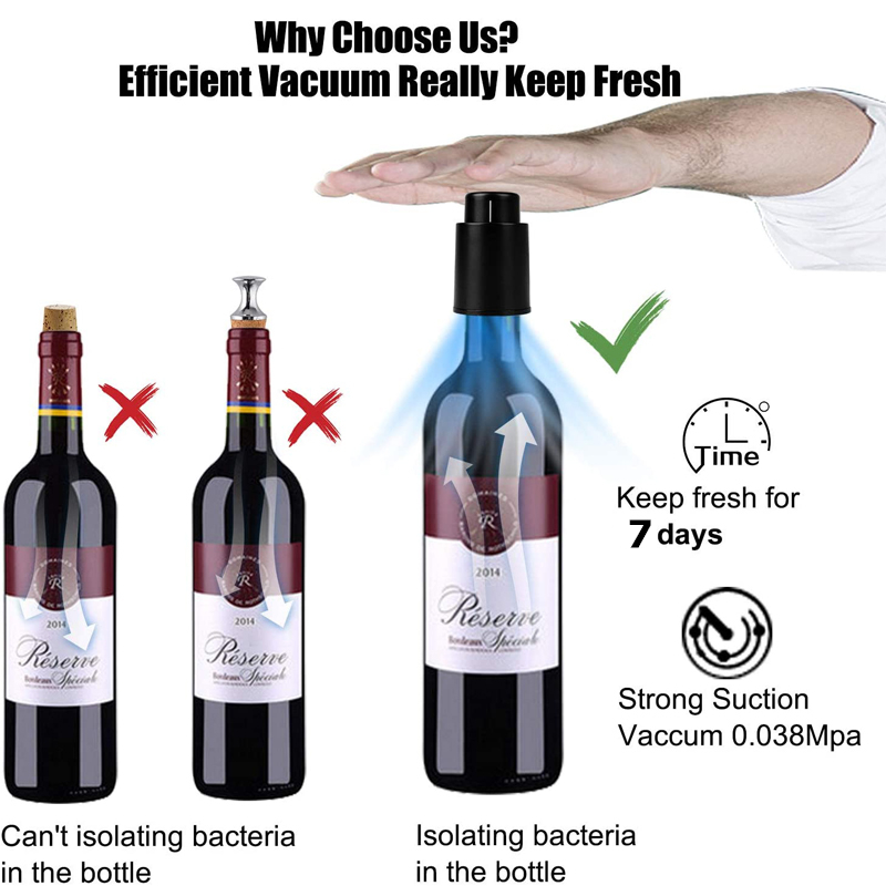 LMETJMA Tapones para botellas  - Wine Preservation Pump reseña y precio
